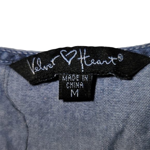 Velvet Heart Denim Cold Shoulder Dress - Picture 12 of 16